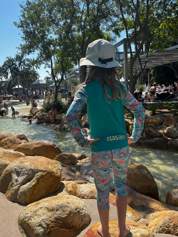 Children's UPF50+ Long-sleeve Rashie - Emerald - Mer-made with Love