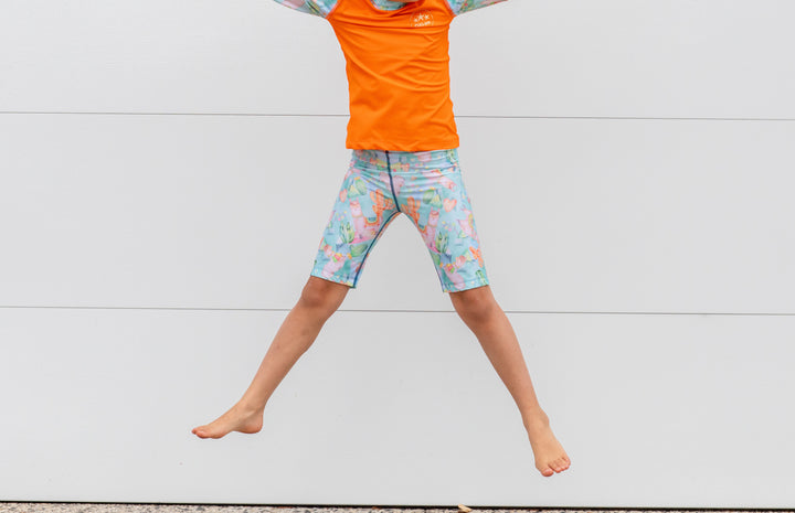 Alpaca Dreams Children's Swim Shorts - above knee