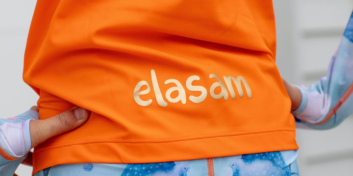 i sea you! Children's Long Sleeve Rashie - orange