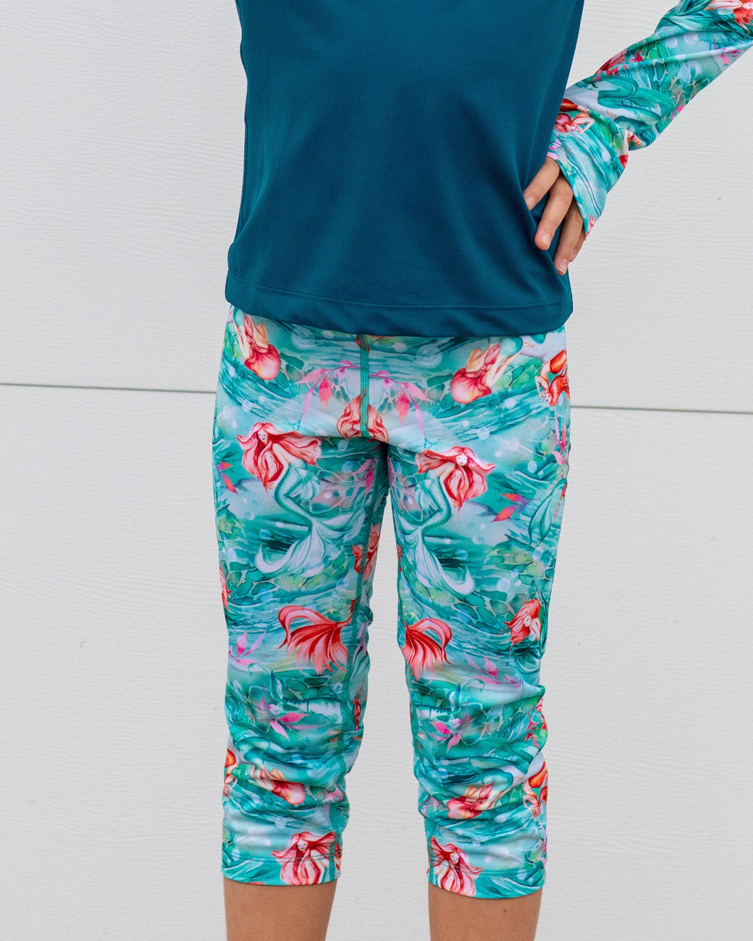 Mer-made with Love Children's Rashie and Swim Shorts set plus FREE matching Wet Bag