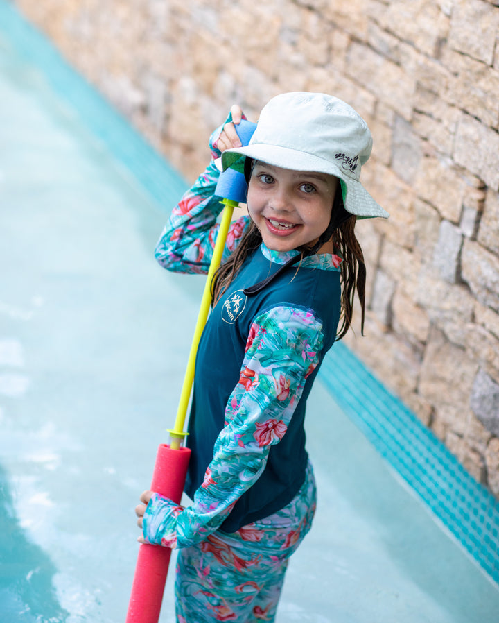 Mer-made with Love Children's Rashie and Swim Shorts set plus FREE matching Wet Bag
