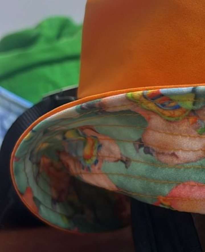 Elasam Kid's Surf Hat - Alpaca Dreams! Orange - One Size