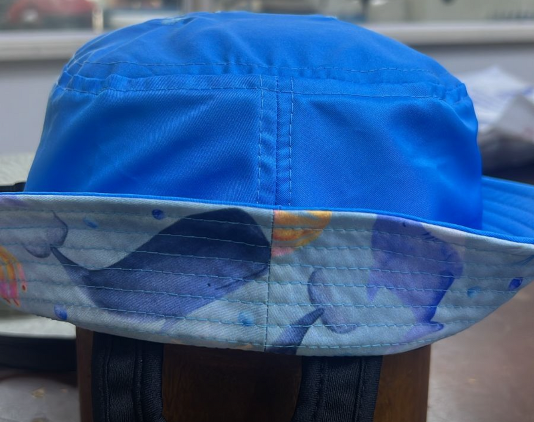 Elasam Kid's Surf Hats - I Sea You! Blue - One Size