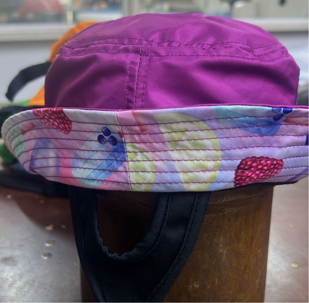 Elasam Kid's Surf Hat - Anything is Popsicle! Fuschia - One Size