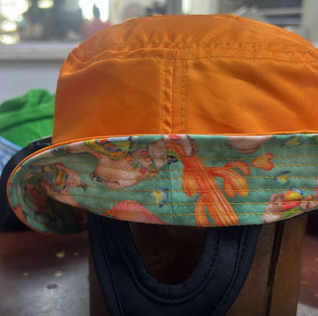 Elasam Kid's Surf Hat - Alpaca Dreams! Orange - One Size