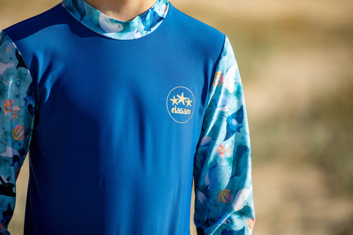 I Sea You! (blue) Children's Long Sleeve Rashie