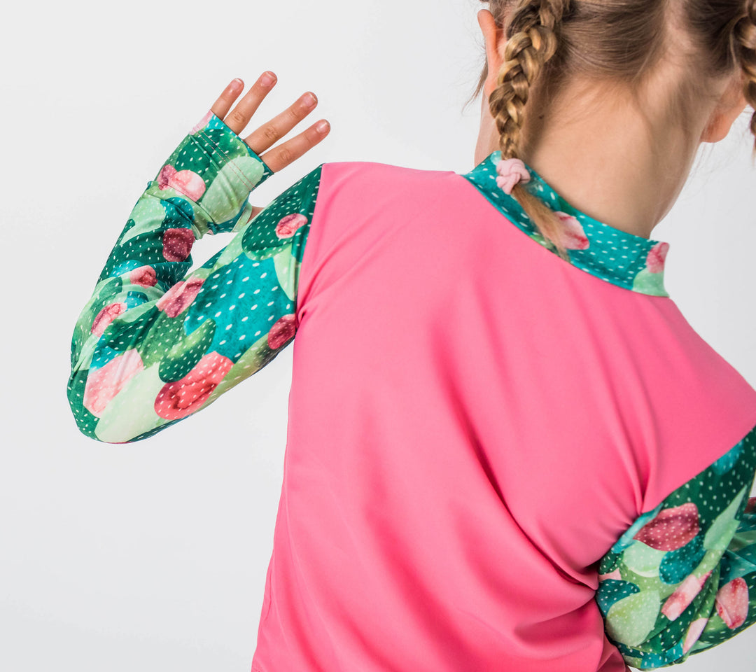 Prickle my Fancy! (pink) Children's Long Sleeve Rashie