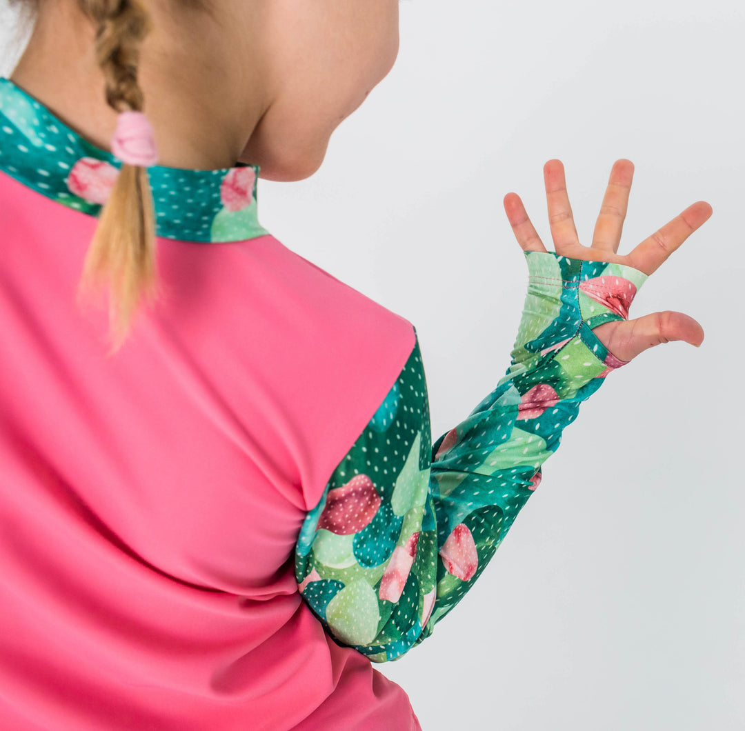 Prickle my Fancy! (pink) Children's Long Sleeve Rashie