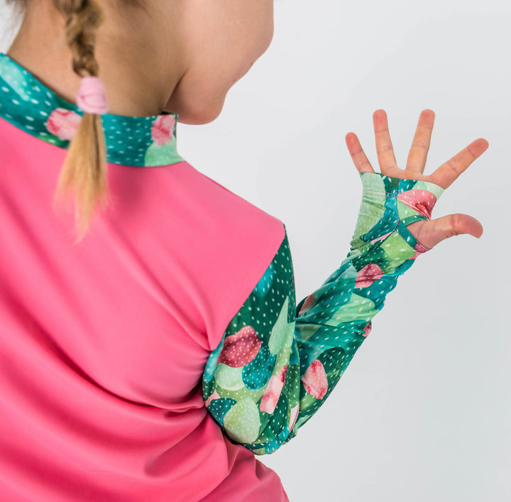 Prickle my Fancy! (pink) Children's Long Sleeve Rashie