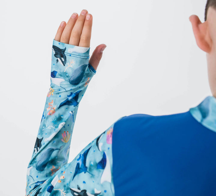I Sea You! (blue) Children's Long Sleeve Rashie