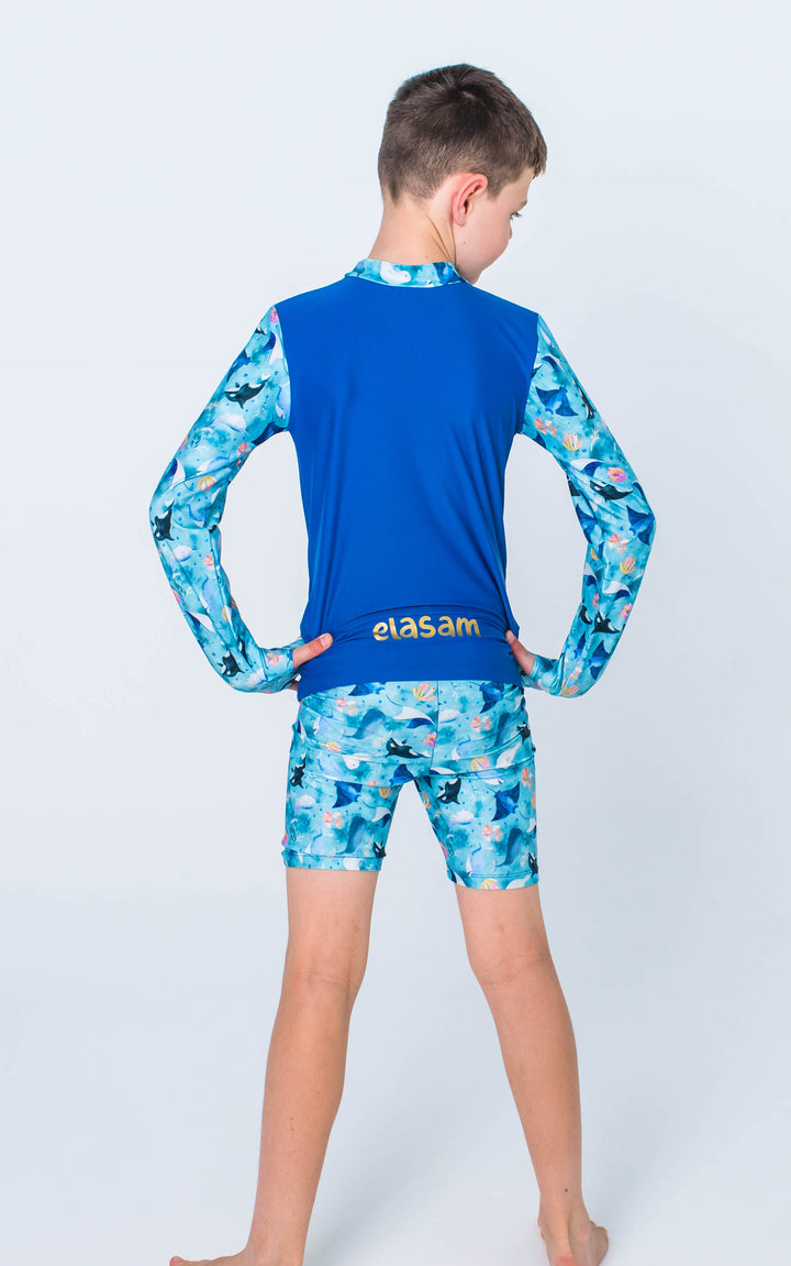 I Sea You! (blue) Children's Long Sleeve Rashie